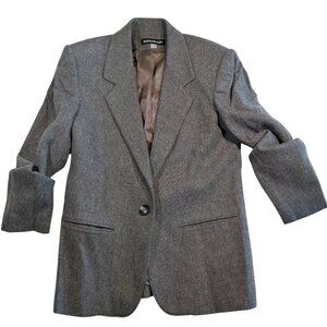 Vintage 80s SAVANNAH 100% Wool Blazer Jacket Sz Small 4/6